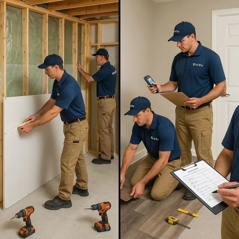 Repairs and Reconstruction process in Woodbourne, PA